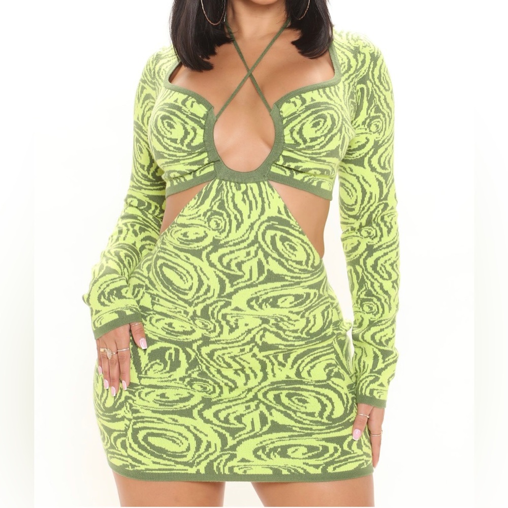 cutout mini dress